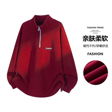 春季现货宽松套头半高领卫衣男DSA157B-W5860-P48，男装卫衣，电商A157B