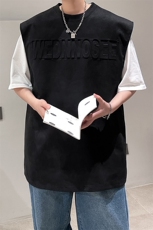 夏季字母背心潮流宽松T恤休闲上衣A071-T11-P30，男装背心/马甲，电商A071