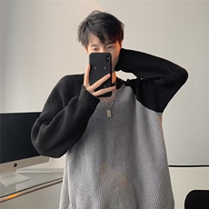 美式圆领毛衣男慵懒风休闲针织衫U01P50，男装针织衫/毛衣，星座1116-2