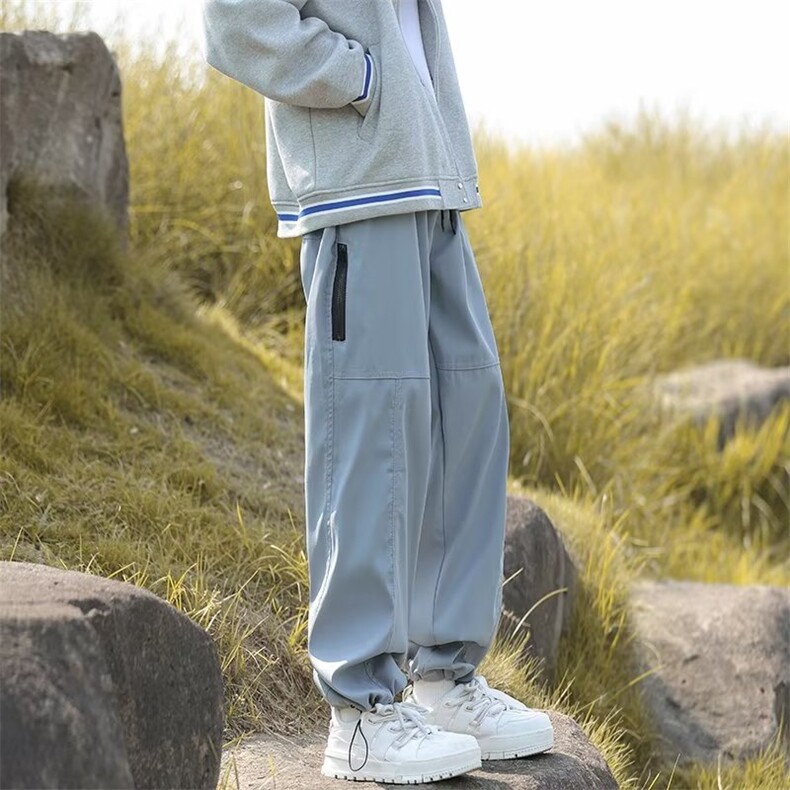 日系户外冲锋裤男潮牌机能痞帅设计感宽松休闲徒步登山裤YK577-38图片