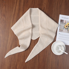 2025年时尚不是提前简约休闲镂空三角巾披肩，围巾，九月九羊绒