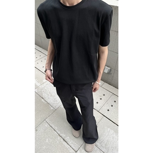 光版垫肩短袖重磅纯棉T恤衫T2430-特P23裤子XK175-P35网图