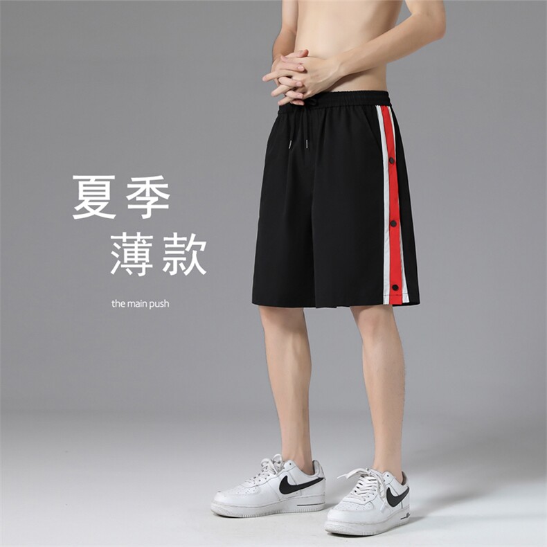 短裤男士夏季潮流冰丝宽松运动休闲裤薄款五分裤  DK511-特批25图片