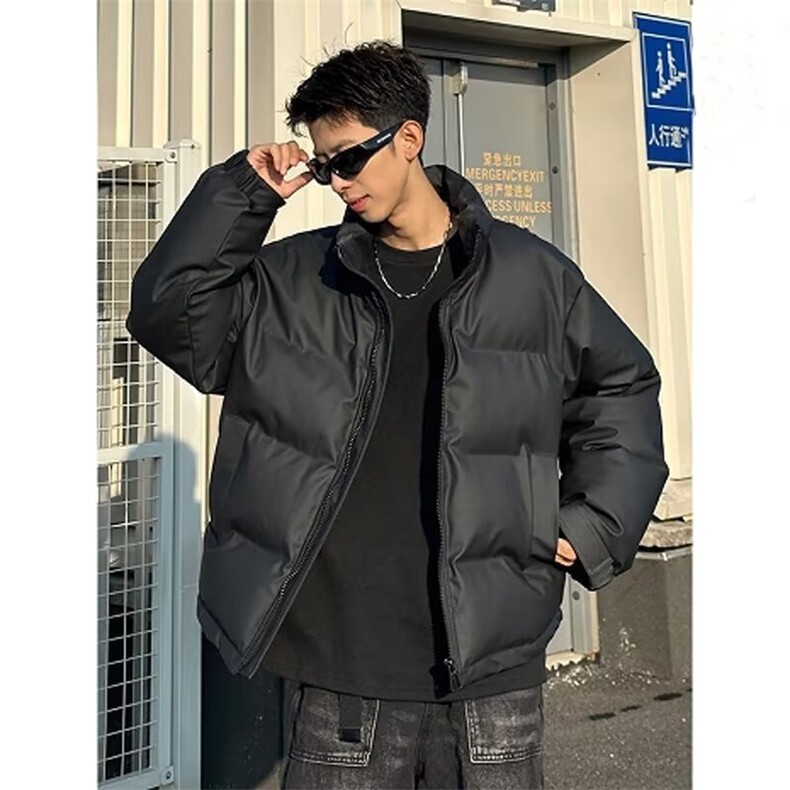 网图原版PU皮刺绣加厚保暖面包服男M14/P100,男装棉衣,星座205-3