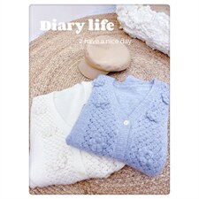 新款现货，好看绣花开衫灰白两个色，其它，CHERRY·印