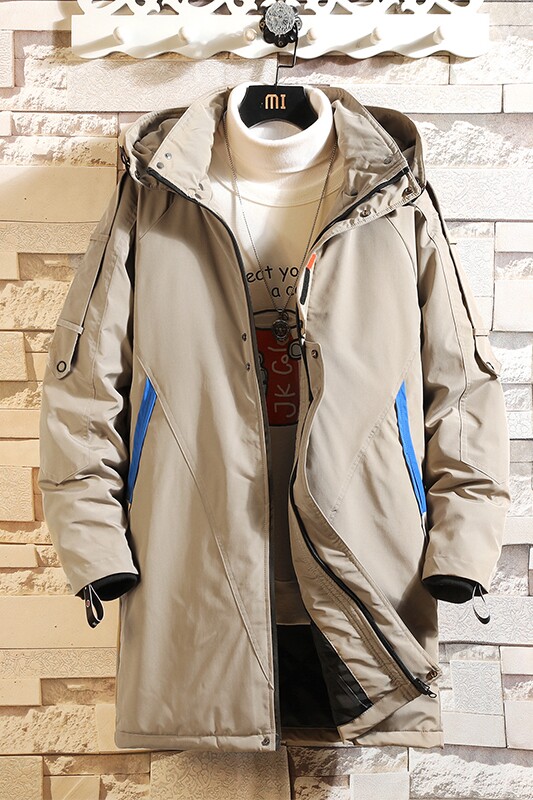 男士冬季外套棉袄冬装中长款棉衣连帽加厚棉服053-P160,男装棉衣,电商B380（原B361）