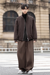 短款立领夹克羽绒服男装冬装设计款保暖外套高级感5920-P335控578图片