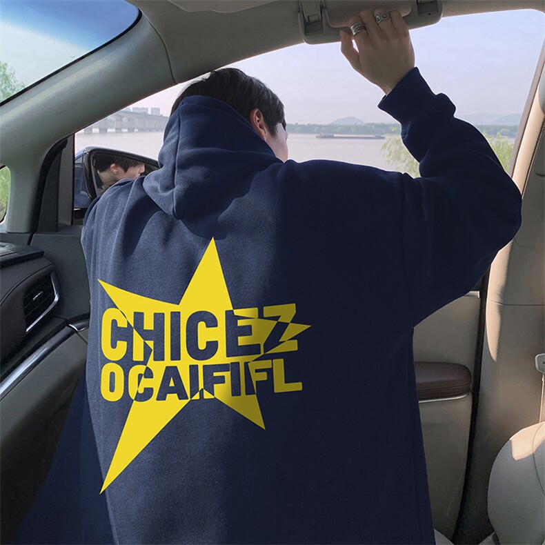 抖音得物供货可提供视频秋冬重磅美式宽松连帽卫衣DL2059,男装卫衣,电商A486