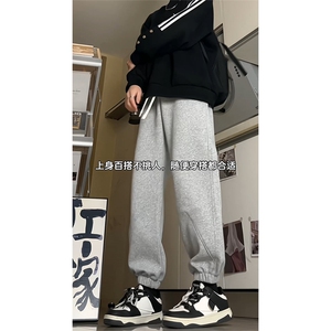 2026春款华棉运动裤束脚卫裤 M-4XL K823-1 特P43 控68图片