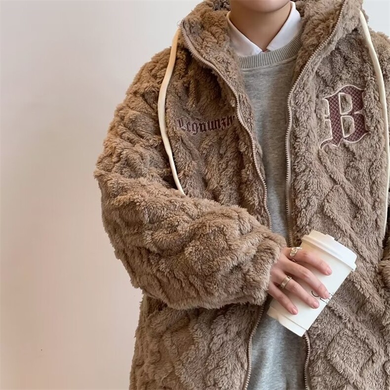 2023冬季新款潮流休闲保暖衣外套美式复古宽松服男W6535-P95,男装棉衣,星座512-3