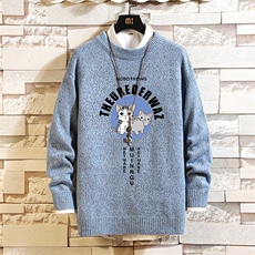 M19160-P45加绒款-P65加厚加绒毛衣男大码毛线衣男针织衫砖墙，男装针织衫/毛衣，电商A040A