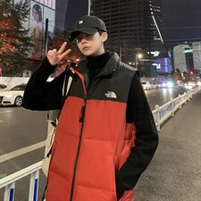 有版权现货刺绣立领宽松外套马甲时尚男款韩版羽绒服MJ02P65控98，男装背心/马甲，星座301D-5(原星座1415）