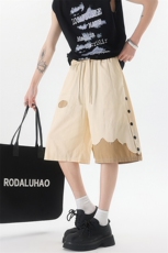 8XL-M特大码短裤男夏季新款大码vibe破洞拼接高街短裤DK1518P50，男装休闲裤，电商D206-1