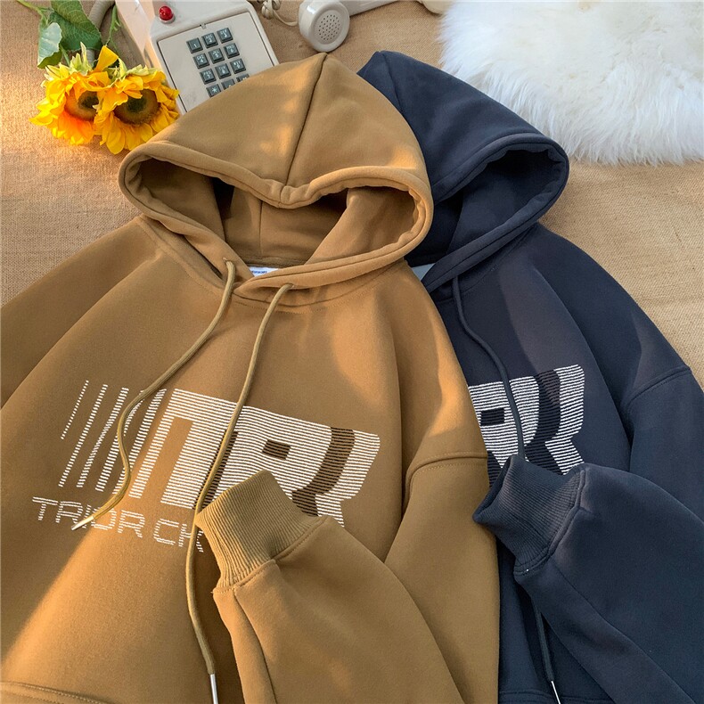 现货！重磅大码M-4XL得物品质加厚连帽卫衣 RH6209-特P35图片