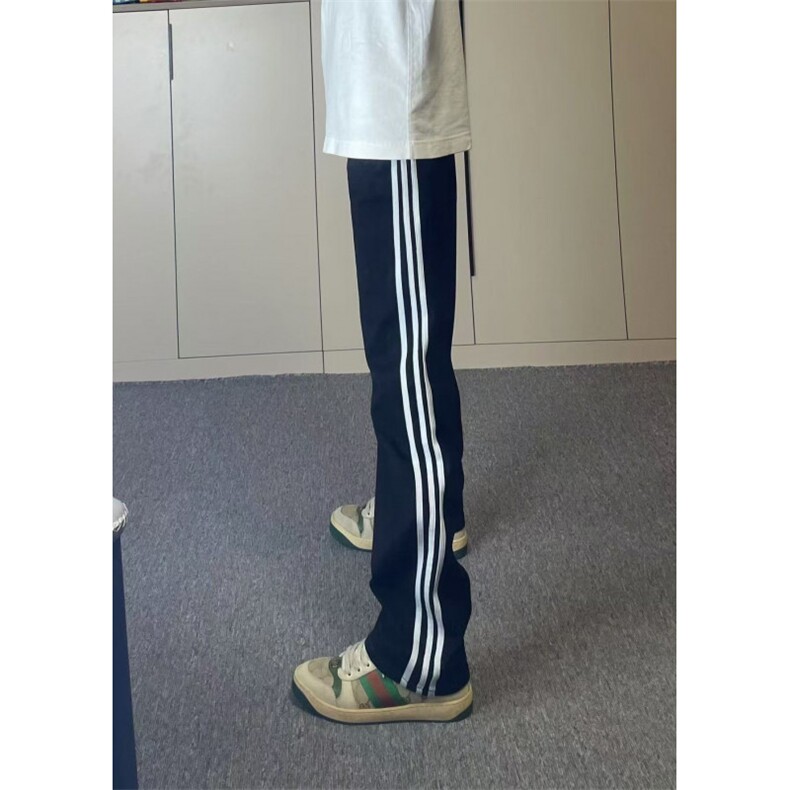 【有货】WK01CC常规特P43加绒特P50三条杠裤子男条纹运动卫裤,男装休闲裤,星座1007（原301D）