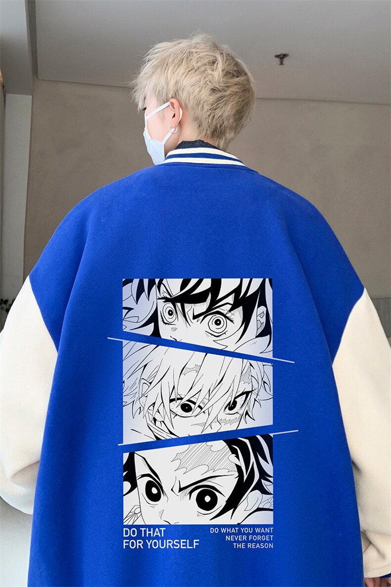 摇粒绒棒球服男大码开衫卫衣男夹克BF86176-P65,男装夹克,电商A040