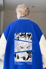 摇粒绒棒球服男大码开衫卫衣男夹克BF86176-P65，男装夹克，电商A040