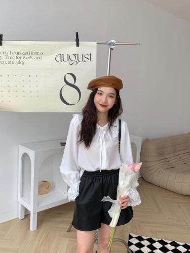 TWTIUWOO-秋装新款翻领衬衫,女装衬衫,她物