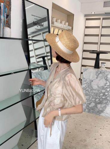 贝壳扣天丝上衣，女装，韵芭莎