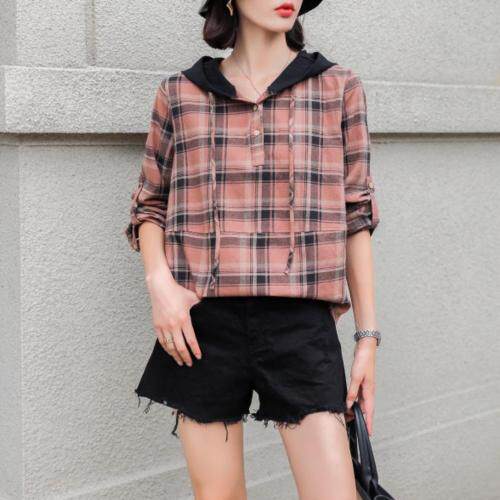 春装新款麻料衬衫，女装衬衫，依伊贝诺