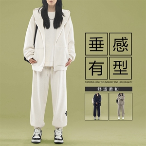 加绒潮牌休闲新款加厚束脚裤三件套SJT872-特批176加绒特批206图片