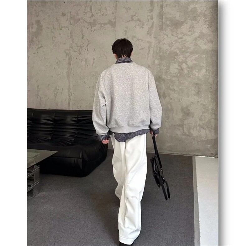 设计感假两件拼接卫衣春季宽松休闲时尚高级感上衣ZHY03p35,男装卫衣,星座1112-1