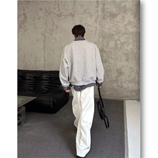 设计感假两件拼接卫衣春季宽松休闲时尚高级感上衣ZHY03p35，男装卫衣，星座1112-1