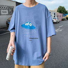 ！2023夏季潮流男士短袖T恤纯印花体恤衫T703P25，男装T恤，电商B220