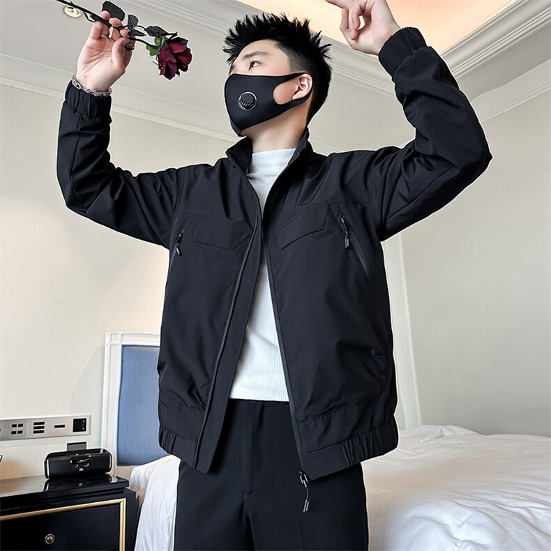 痞帅炸街高级感潮男士外套夹克社会小伙店主风301C-JK14-P98控138,男装夹克,星座301C（原B323）