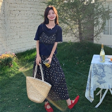 夏季半身裙短袖衫时尚两件套女，女装套装/套裙，浙宝069