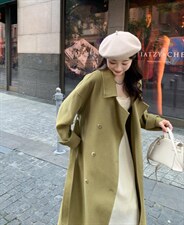 现货fx2福歆歆??NEW韩版翻领简约款双面羊绒，其它，FUXINXIN 福歆歆