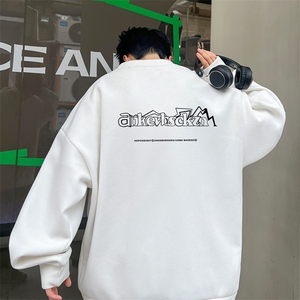 华夫格！华夫格上衣男圆领华夫格卫衣男大码长袖t恤男HY187-P30图片