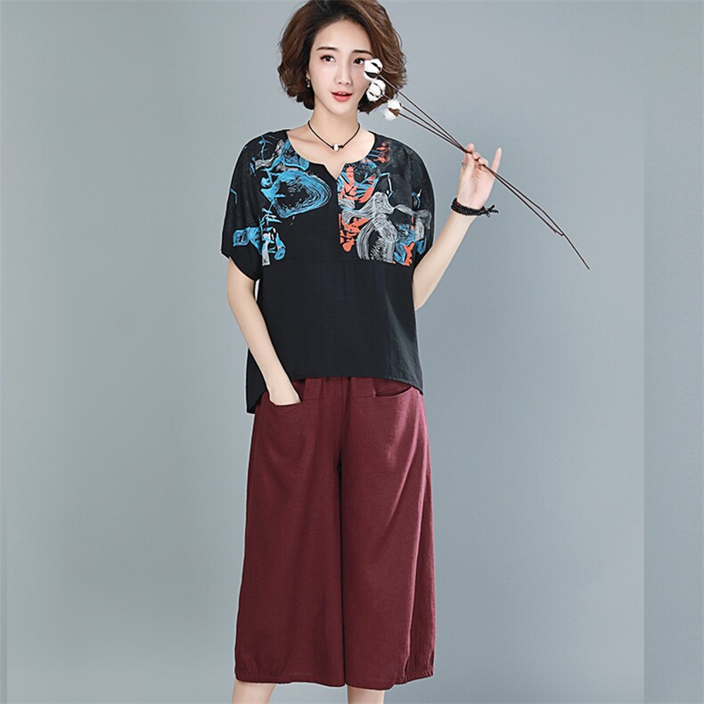 套装时尚休闲百搭2021年夏季新款气质简约宽松,女装套装/套裙,丽影随形