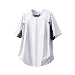 1可二开速干美式聚酯纤维大码M-5XL短袖T恤DX78017P45控75图片