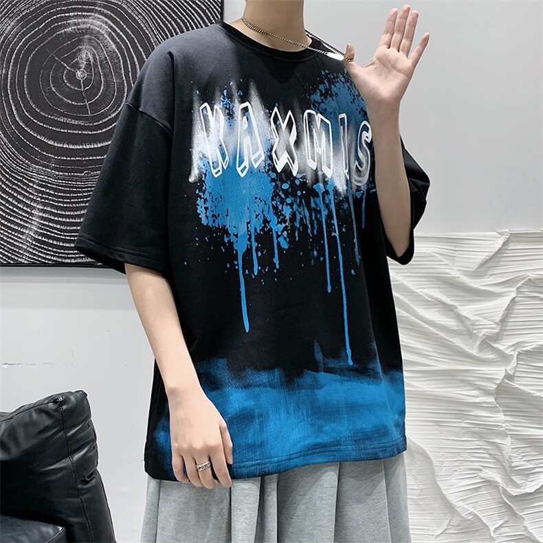 2025夏季港风原创设计休闲款式T恤B266-DX01-P30,男装T恤,星座B257-1