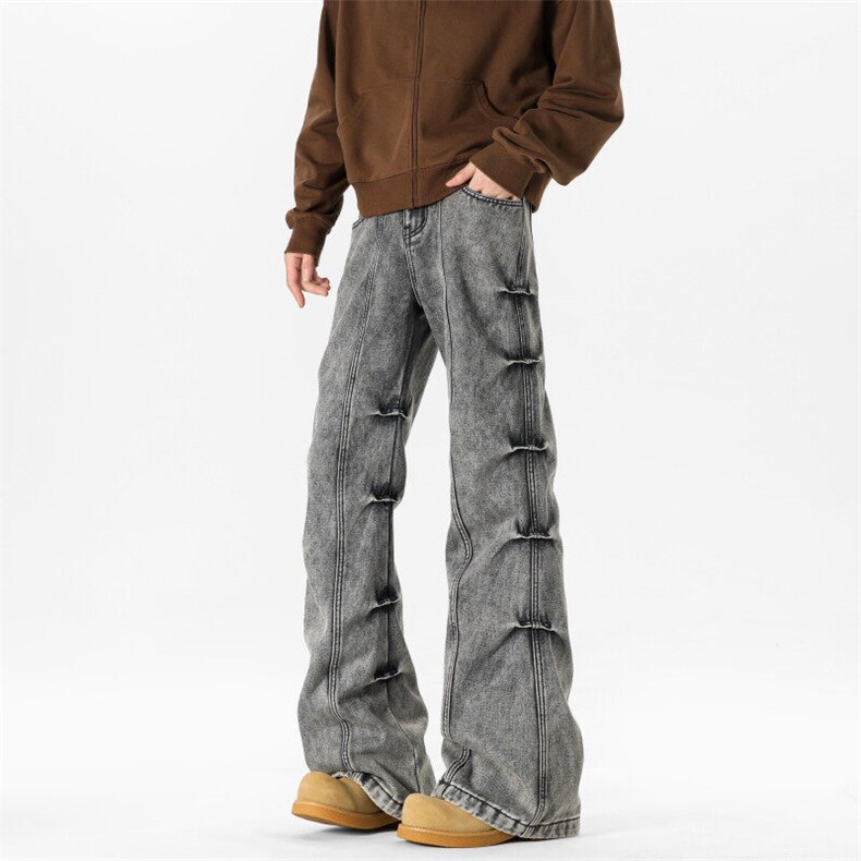 现货！2025春季抖音牛仔裤高街休闲裤A061-EX50200-特批45，男装休闲裤，电商A061