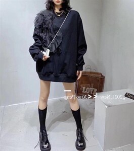 秋装新品长款卫衣,女装卫衣/绒衫,漫迪MD