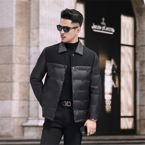 现货新标90绒中青年轻薄羽绒服外套男士秋冬时尚羽绒服夹克图片
