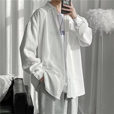 灯芯绒衬衫男长袖春秋港风日系潮流衬衣C8026P40，男装衬衫，星座1116-2