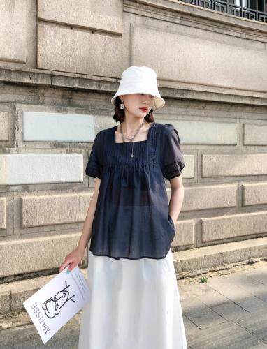 现货新款，前片打边小衫，女装，依纤