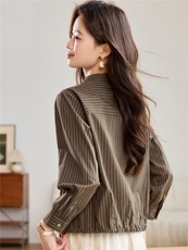 2026春年秋装新款潮小格子衬衫宽松显瘦韩版气质百搭衬衣女减龄，女装衬衫，独衣靓