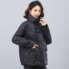 2023冬季时尚简约优雅休闲潮流保暖复古羽绒服，女装羽绒服，独衣靓