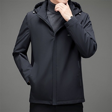 羽绒服男可脱卸帽中年男士休闲宽松爸爸冬装外套MNSA2108-P270，男装羽绒服，电商B212（原钱塘6029）