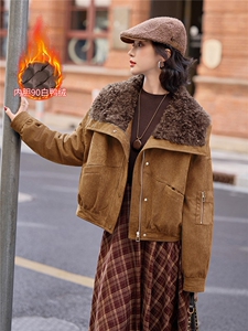 BAO款新增颜色2025冬季新款大毛领拼接90绒羽绒服女外套图片