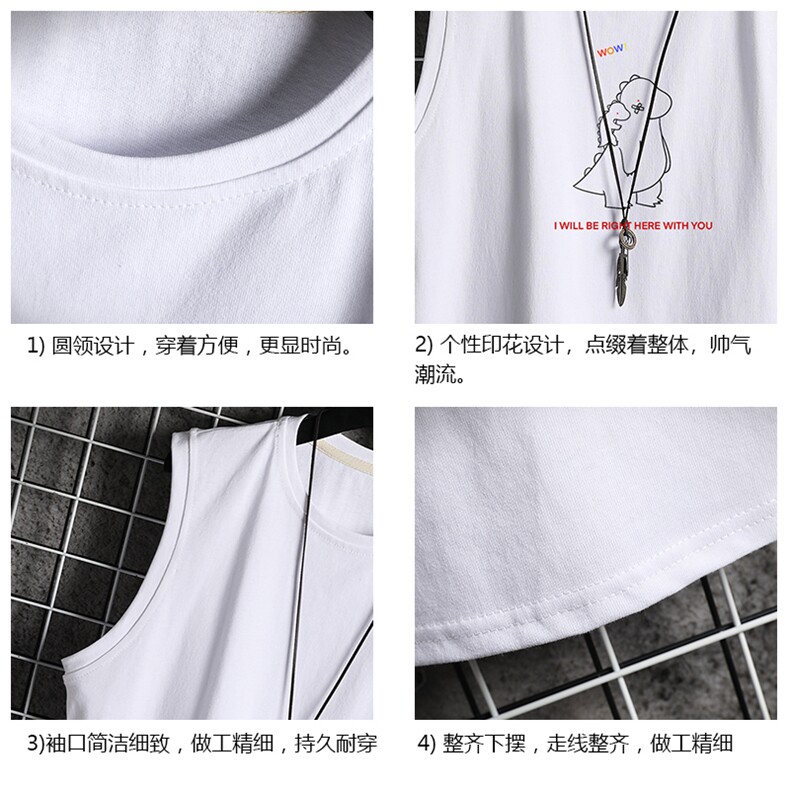 BX25140-P20港风运动汗背心男大码汗衫男无袖T恤男网格挂拍,男装T恤,电商A040A