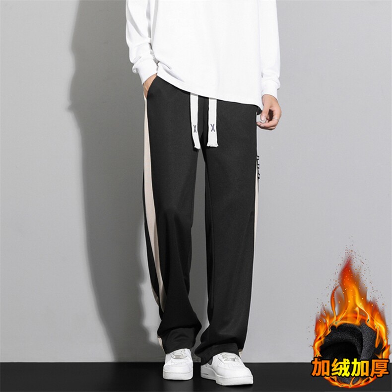 加绒加厚针织立体腰运动休闲男裤卫裤宽松A068-SSK59-50,男装休闲裤,电商A068
