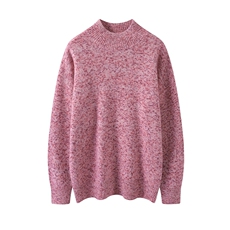 2025年秋季通勤简约休闲时尚长袖圆领针织衫，女装羊绒衫，鹿一羊绒