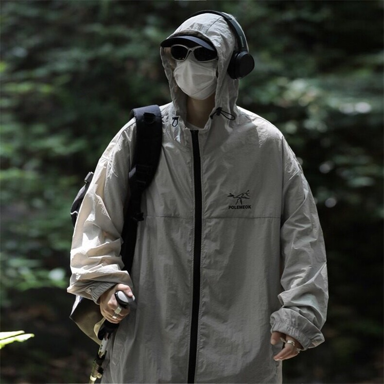 2025夏季户外轻薄款防晒衣男女透气防晒服外套JK125,男装夹克,星座1108