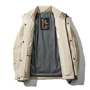 男士短款立领羽绒服90白鸭绒 D213-D106-P340图片