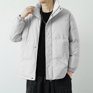 立领羊羔绒棉衣加绒加厚保暖面包服外套男女纯色棉袄M066-特价P56图片
